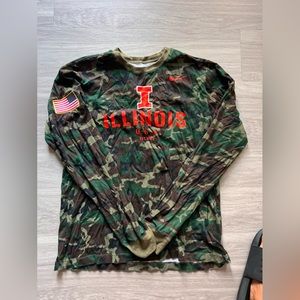 University of Illinois Camo long sleeve